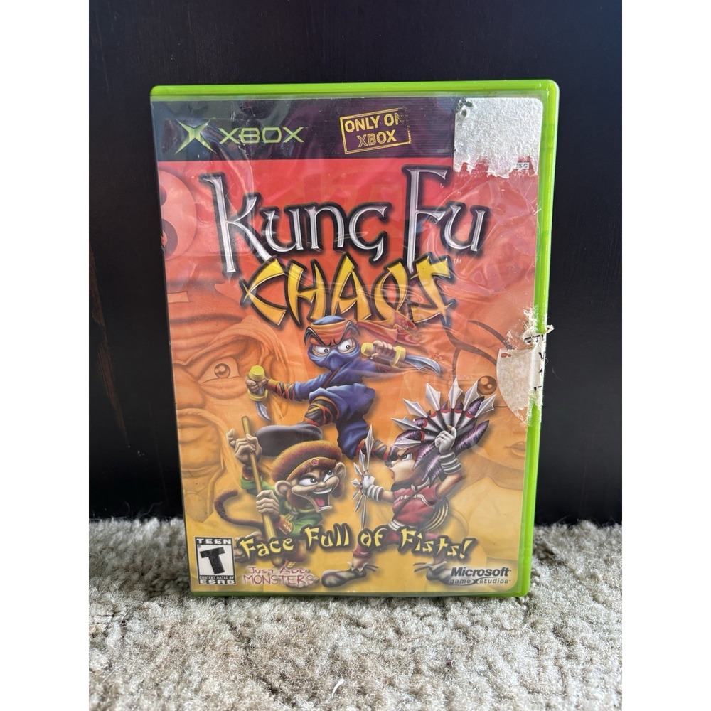 Kung Fu Chaos Microsoft Xbox, 2003 COMPLETE WITH MANUAL